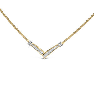 10K Yellow and White Gold 1/2 Cttw Princess